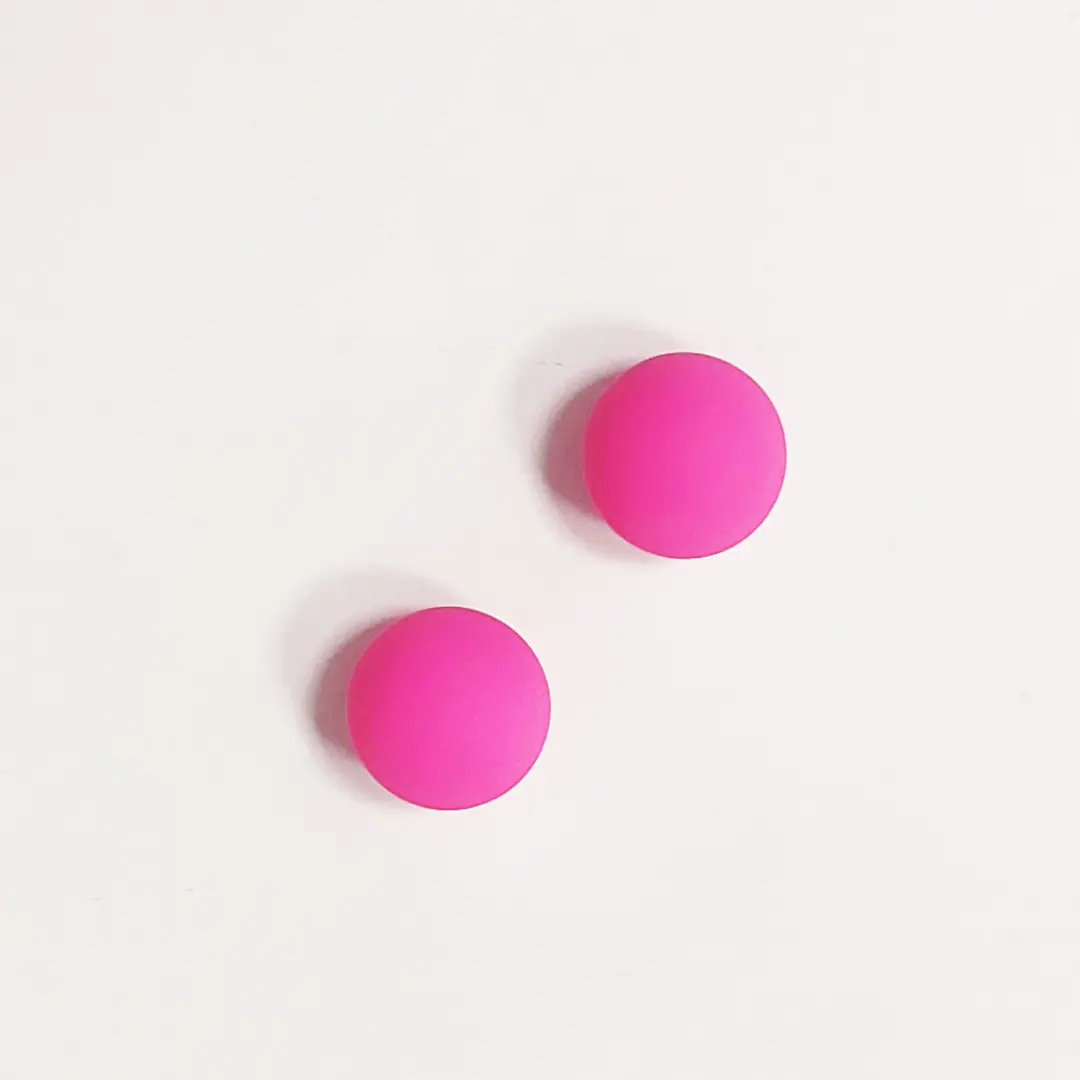 Maia Toys - Kegel Balls Neon silikonové venušiny kuličky Ben Wa | růžová