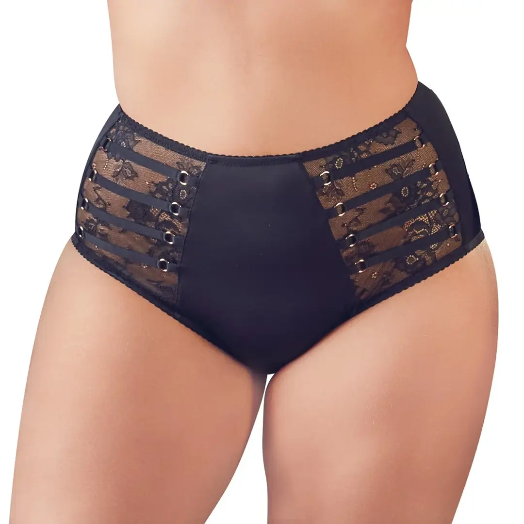 Cottelli Collection Plus size černé kalhotky | XX