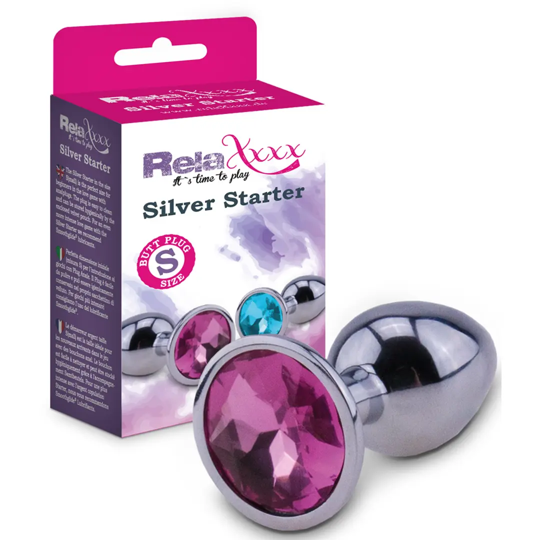 RelaXxxx Silver Starter Plug - Anální šperk