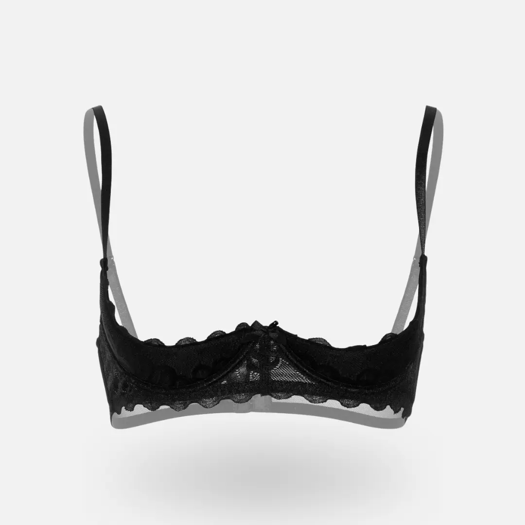 Daring Intimates 1/4 Cup Bra otevřená podprsenka | černá