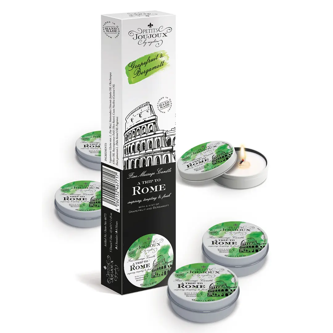Petits Joujoux Rome - masážní svíčka - grapefruit, bergamot - 43 ml
