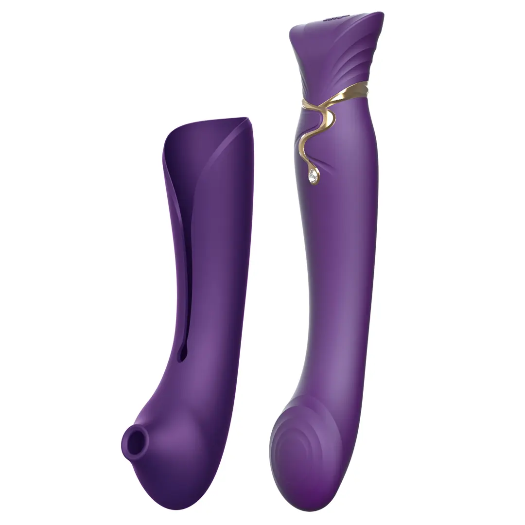 ZALO Queen Pulsewave Vibrátor set - fialový