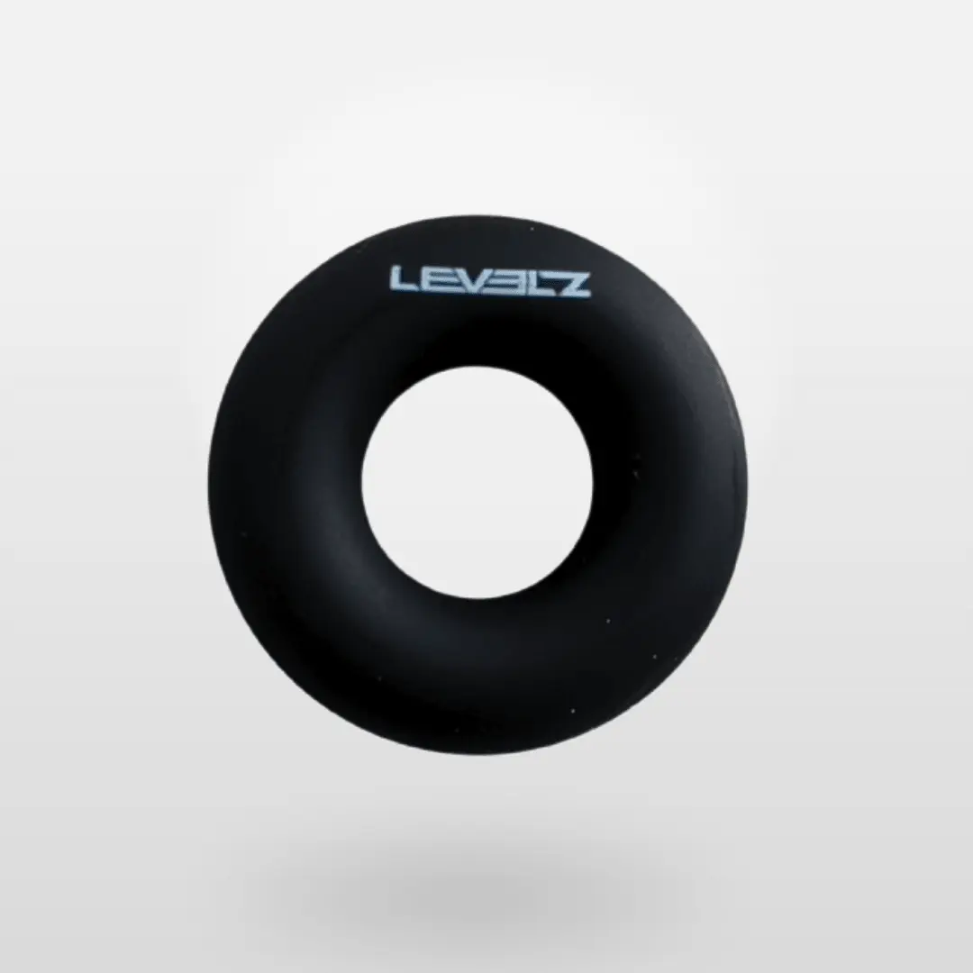 Levelz Liquid Silicone Cockring Black silikonový erekční kroužek na penis - XS