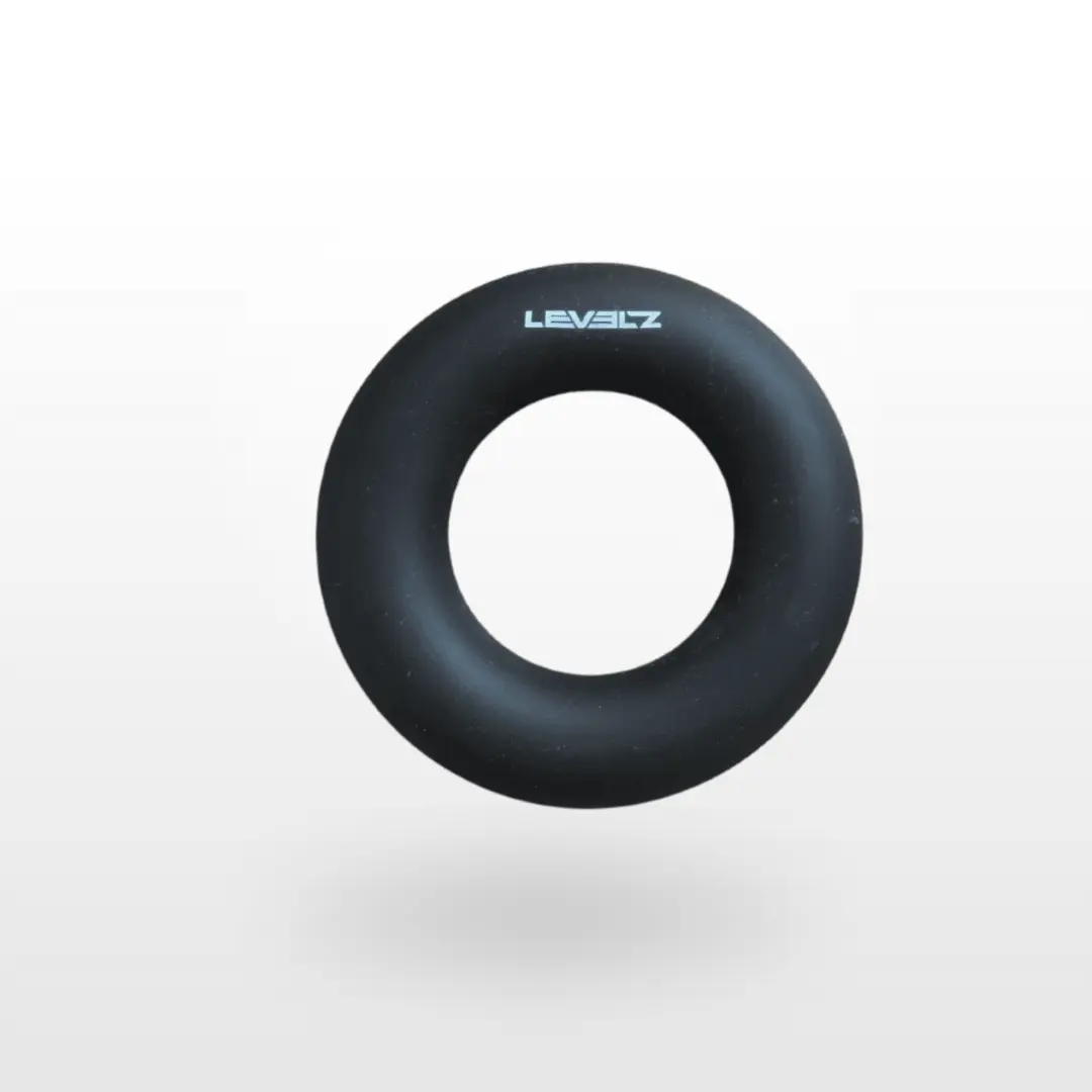 Levelz Liquid Silicone Cockring Black silikonový erekční kroužek na penis - M