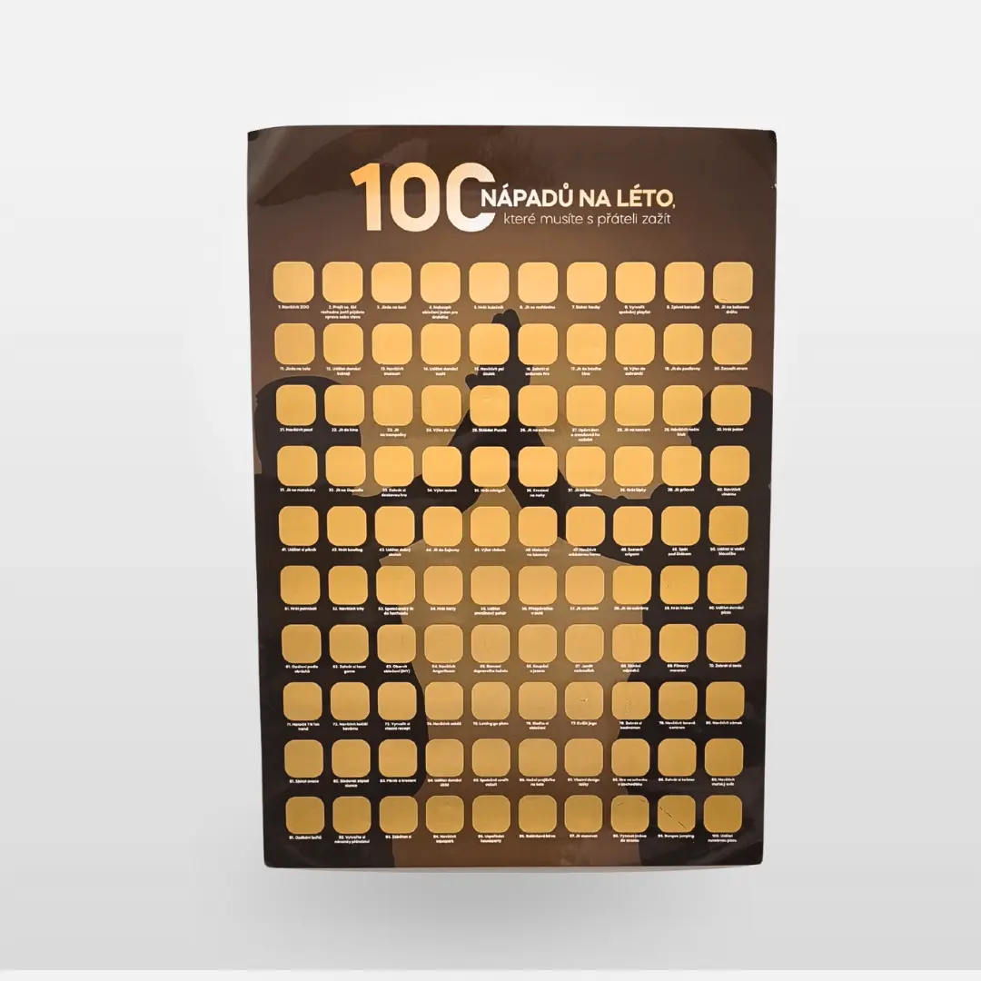 Willi Stírací plakát 100 nápadů na léto A2 pro přátele