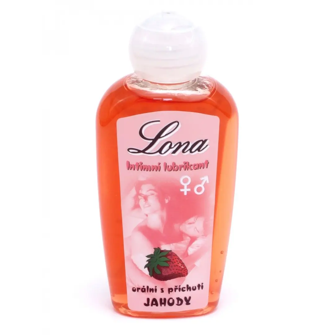 Lubrikační gel LONA - jahodový (orální), 130 ml