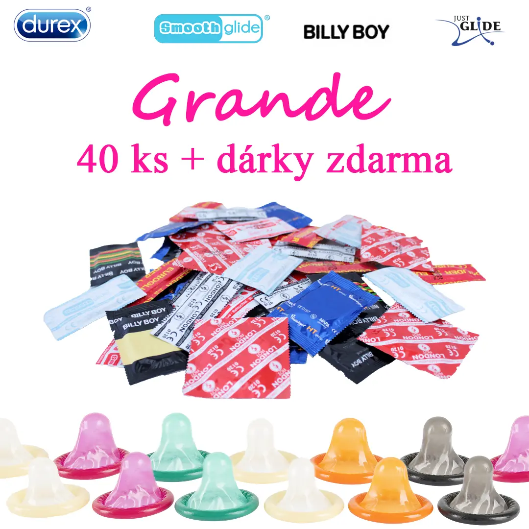 Velké balení kondomů Grande 40 Kusů