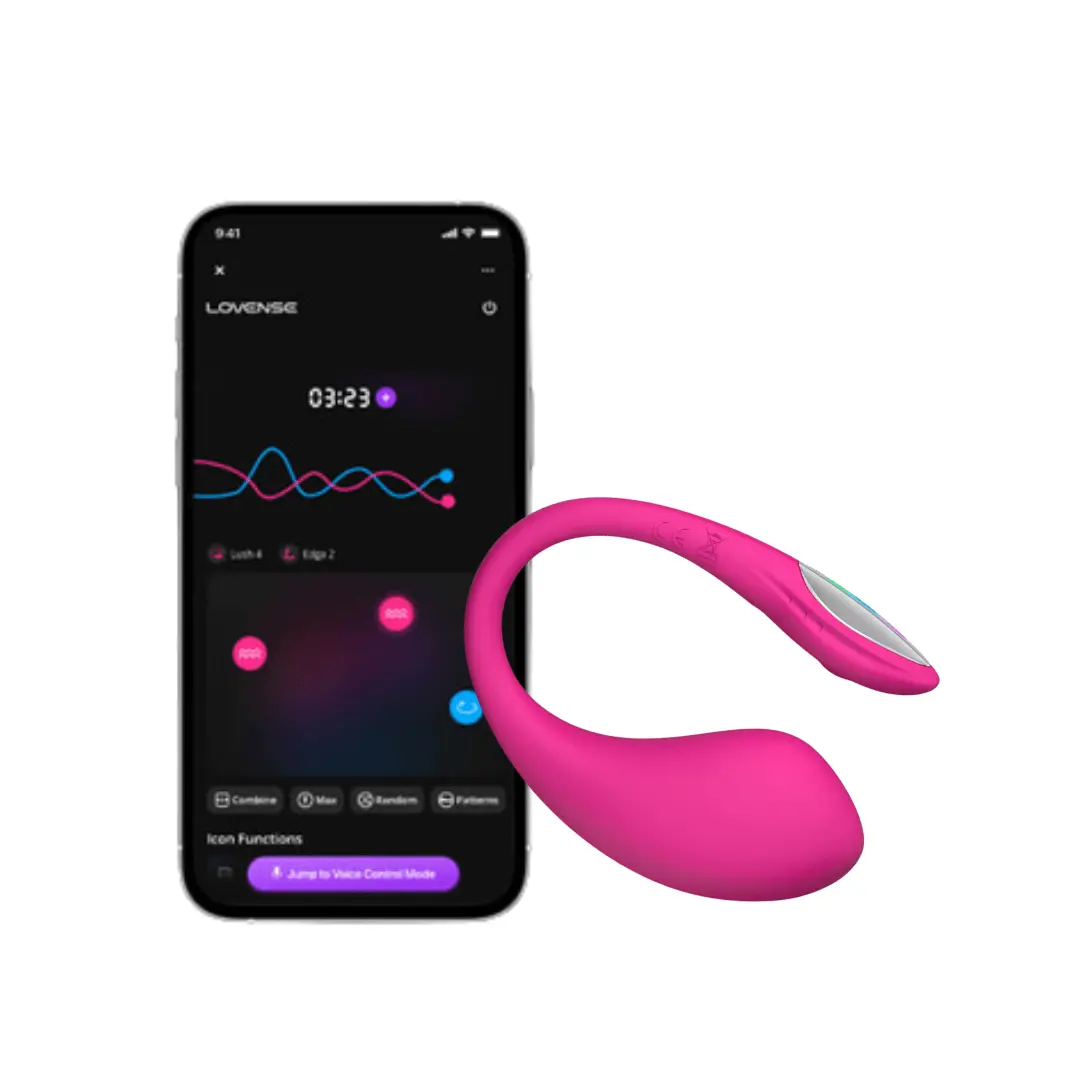 Lovense Lush 4 Vibrační vajíčko ovládané mobilem | Svítivá růžová