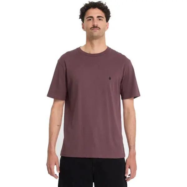 Triko Volcom Stone Blanks Bsc S/S - Vínová - M