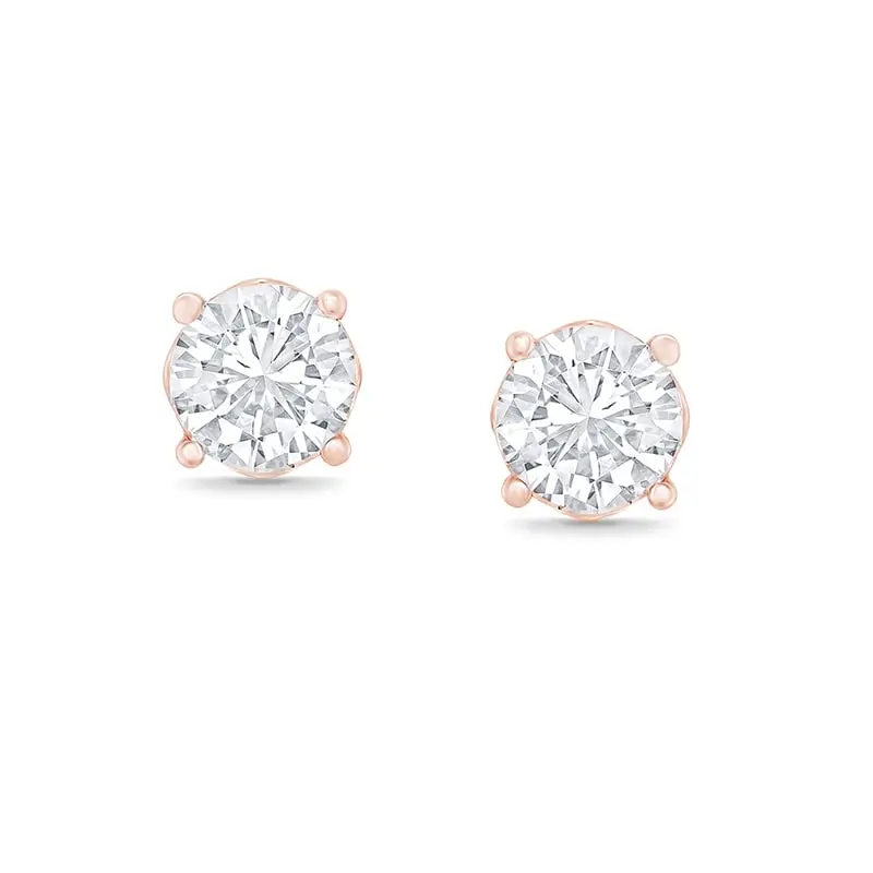 Náušnice s výběrem karátové váhy lab-grown diamantu Sandre