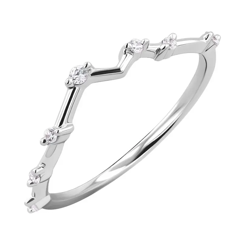 Atypický snubní prsten s lab-grown diamanty Kosta