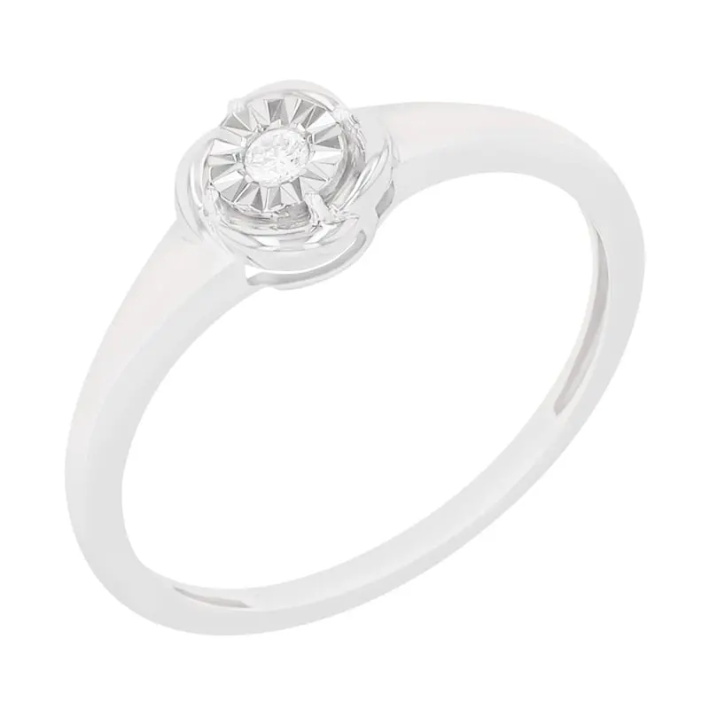 Prsten s diamantem ve stylu solitaire Catello