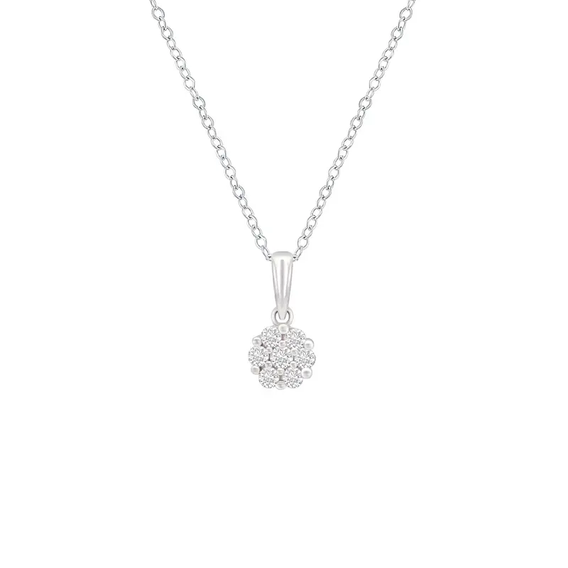 Stříbrný přívěsek s lab-grown diamanty Jenoulita