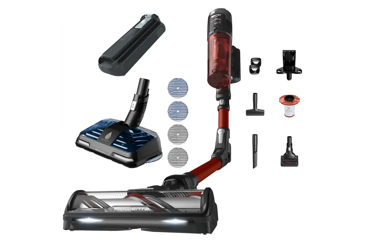Akční set tyčový vysavač Rowenta X-Force Flex 13.60 Animal a příslušenství baterie, mopovací hlavice