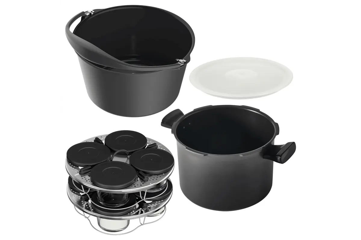 Akční set příslušenství k hrnci Tefal Cook4me+ Touch nádoba, forma na pečení, víko a skleničky