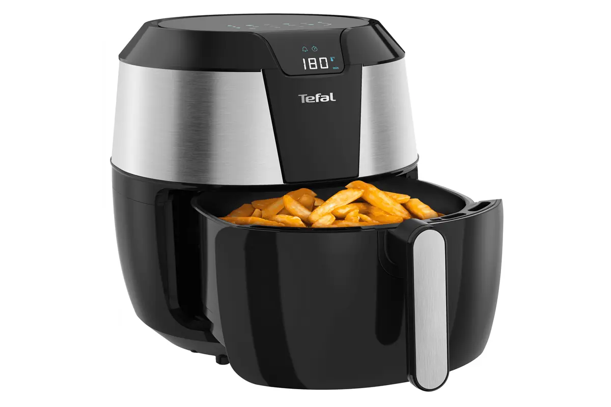 Horkovzdušná fritéza Tefal Easy Fry XXL Digital EY701D15 Nerezová/Černá