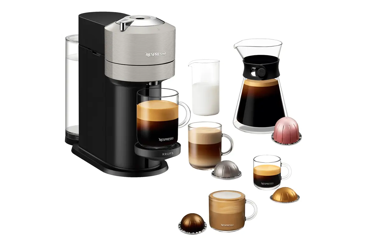 Kapslový kávovar Krups Nespresso Vertuo Next Grey XN910B10