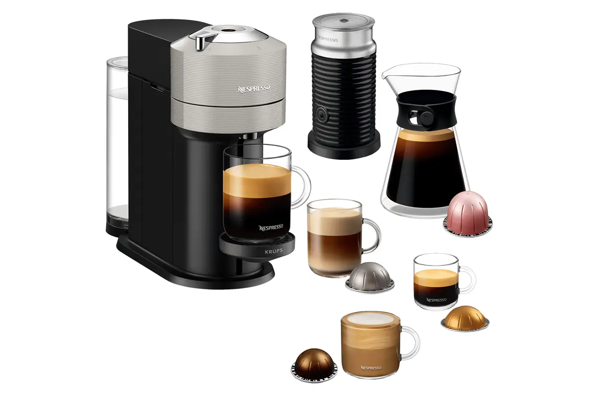 Kapslový kávovar Krups Nespresso Vertuo Next Light Grey XN911B10