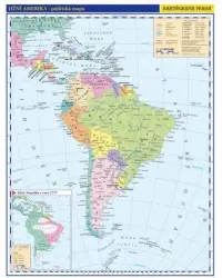 Jižní Amerika - příruční politická mapa,  A3/1: 33 mil.