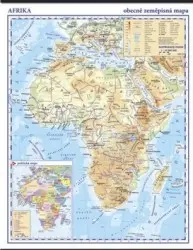 Afrika - nástěnná zeměpisná mapa 1:10 mil.