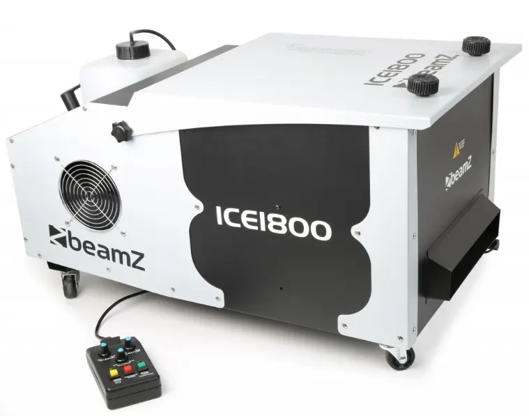 Beamz ICE 1800, zařízení na výrobu studené mlhy, DMX, dálkové ovládání, 1800 W, 1,5 l