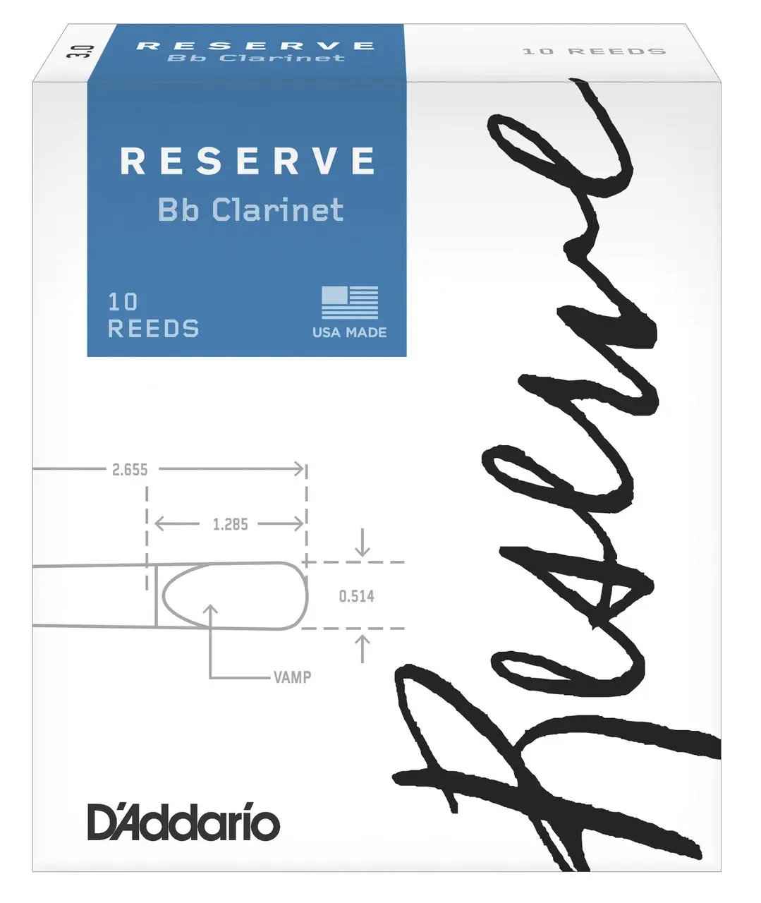 D'Addario Reserve Bb Clarinet - 10 - 4.0+