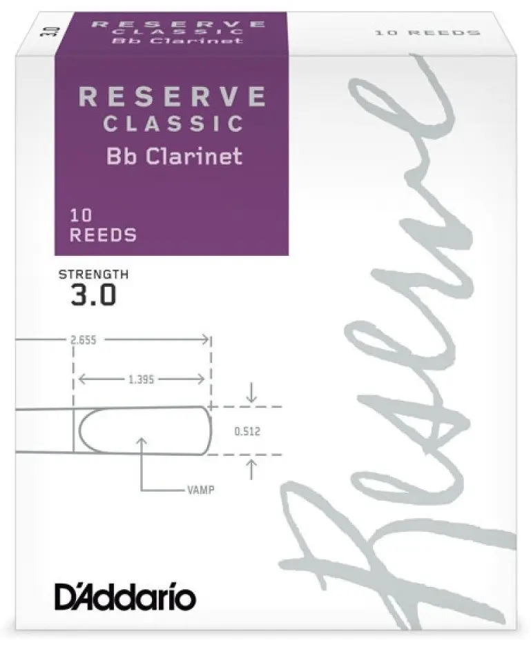 D'Addario Organic Reserve Classic Bb Clarinet 10 - 4.0+