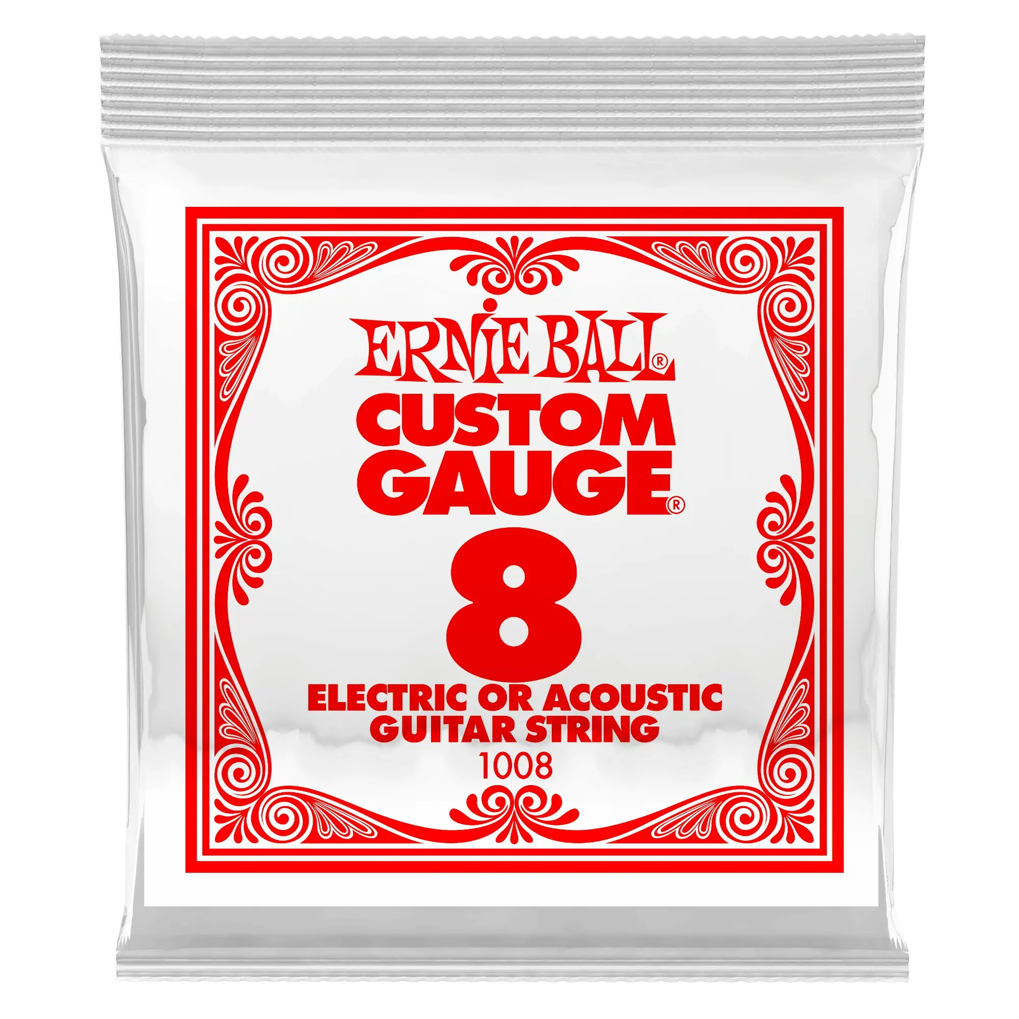 Ernie Ball 1008 Plain Steel Single .008