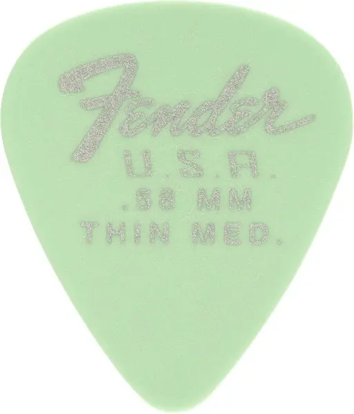 Fender 351 Dura-Tone Picks 0.58 Surf Green