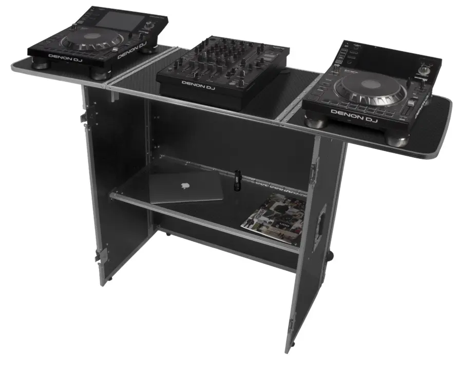 UDG Ultimate Fold Out DJ Table Silver MK2 Plus Wheels