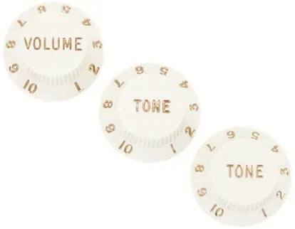 Fender Stratocaster Knobs Parchment
