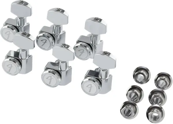 Fender Locking Strat/Tele Tuning Machines Left-Handed Polished Chrome