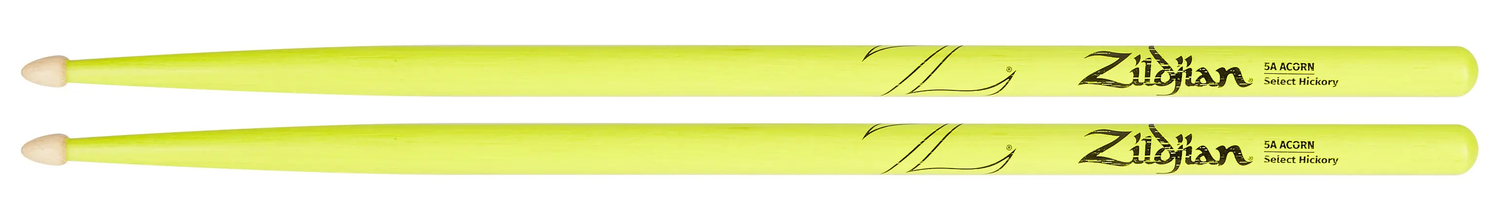 Zildjian 5A Acorn Wood Neon Yellow