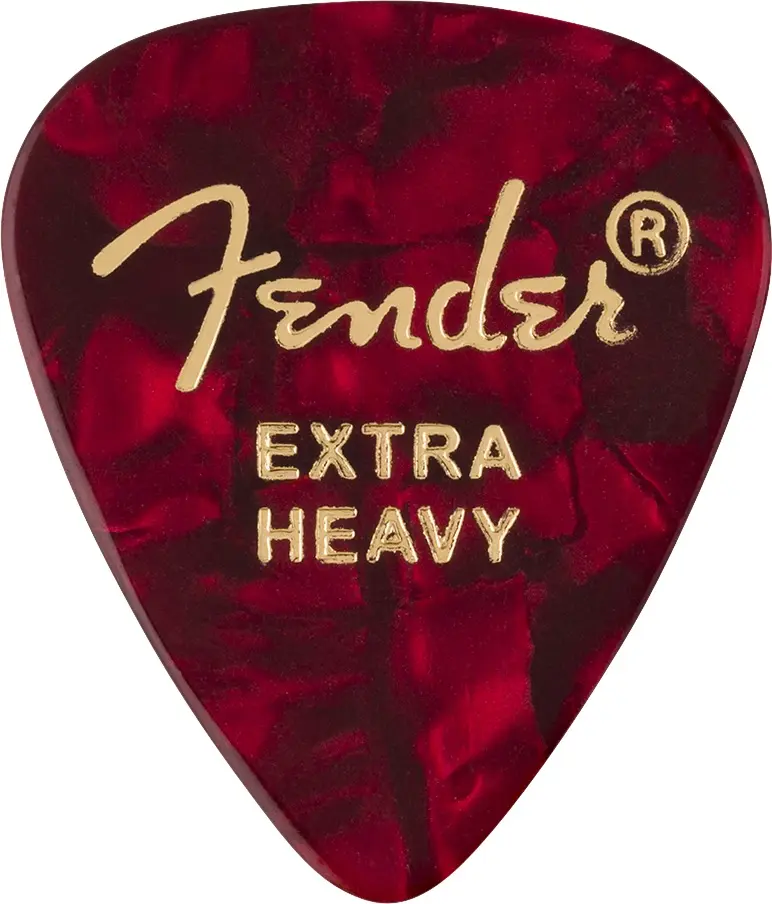 Fender 351 Shape Picks Extra Heavy Red Moto