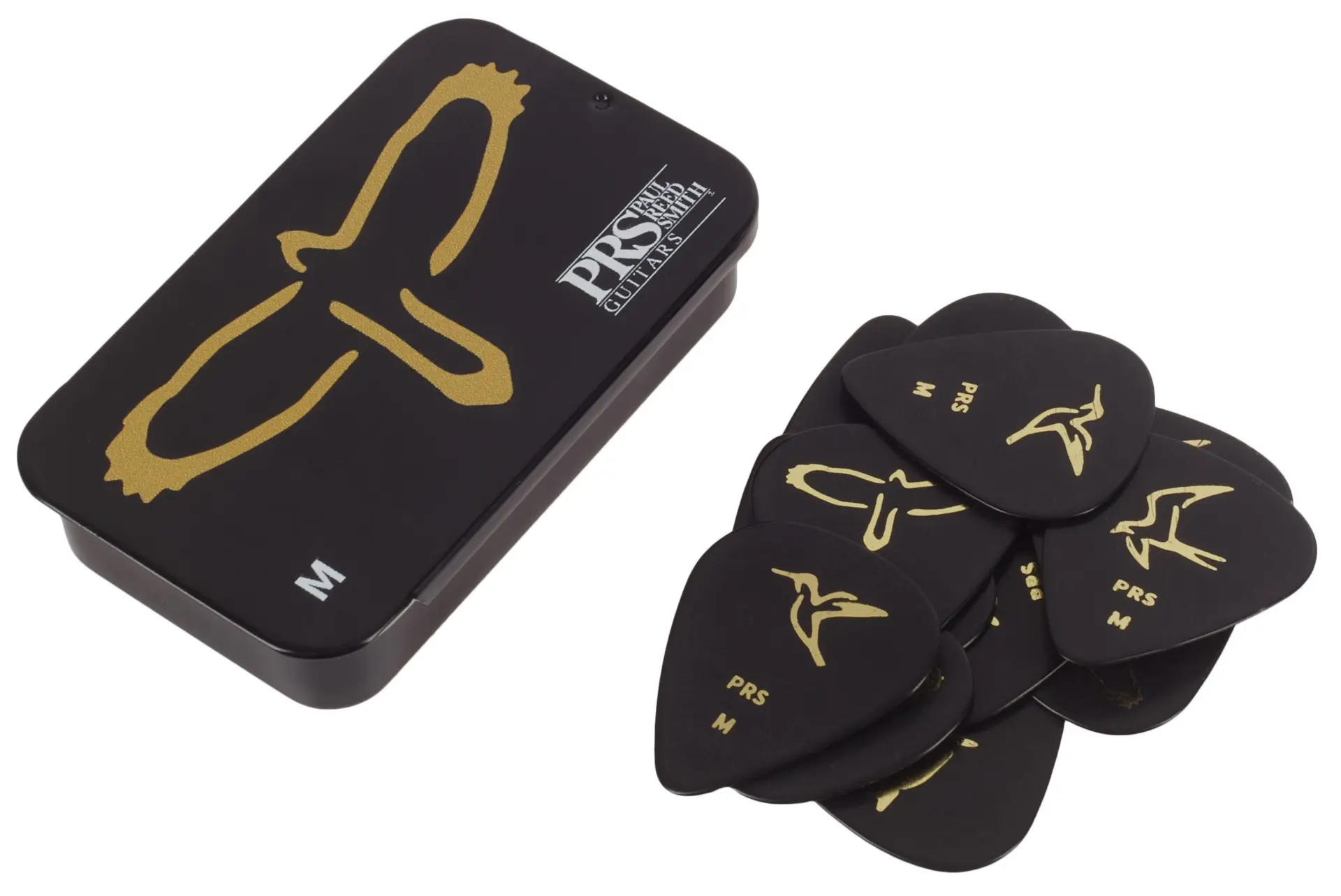 PRS Gold Birds Assorted Picks Tin Medium