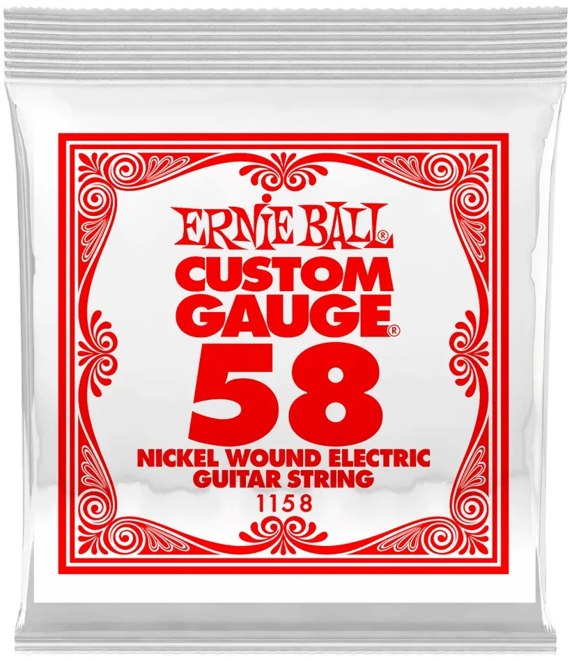 Ernie Ball 1158 Nickel Wound Single .058