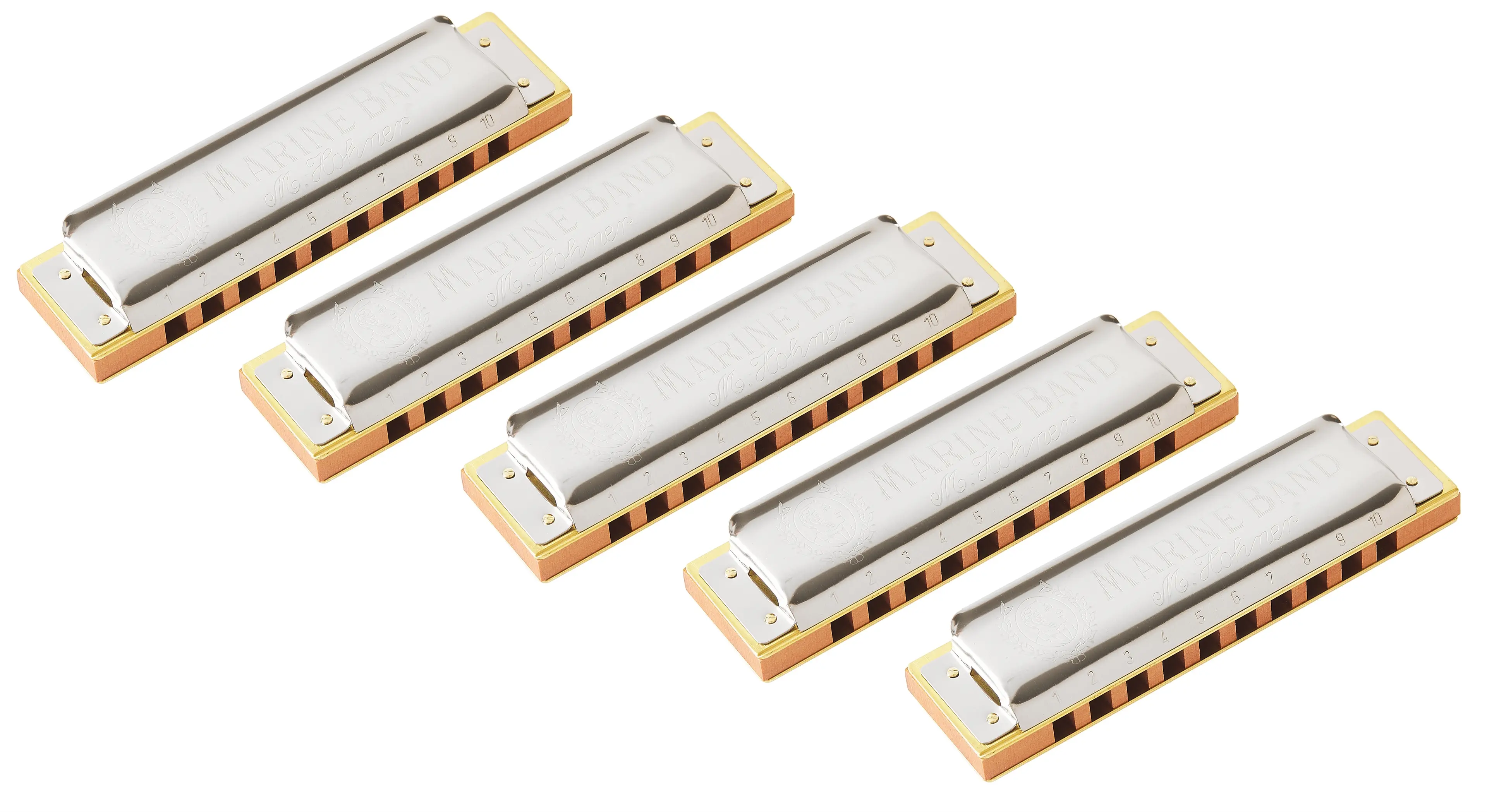 Hohner Marine Band 1896 ProPack 5-Pack (C-, D-, E-, G-, A-major)