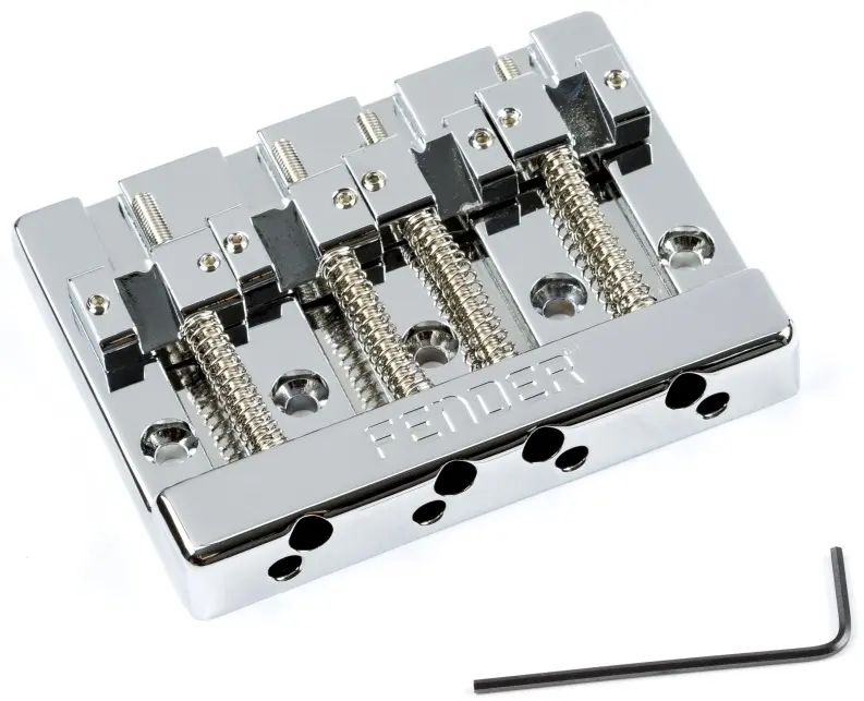 Fender HiMass Bass Bridge Zinc Saddles Chrome