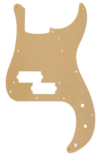 Fender Pure Vintage Pickguard 58 P Bass 10-Hole Mount Gold Anodized La