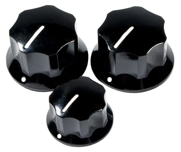 Fender Pure Vintage 60s Jazz Bass Knobs 3, Black