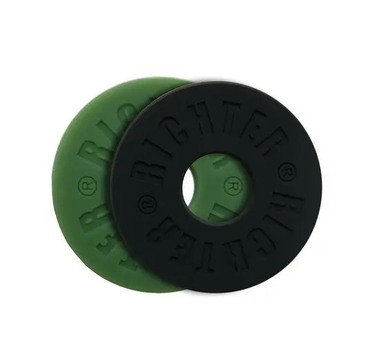 Richter Strap Securing Stops Black/Olive Green 4 Pack