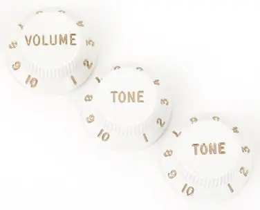 Fender Stratocaster Knobs White