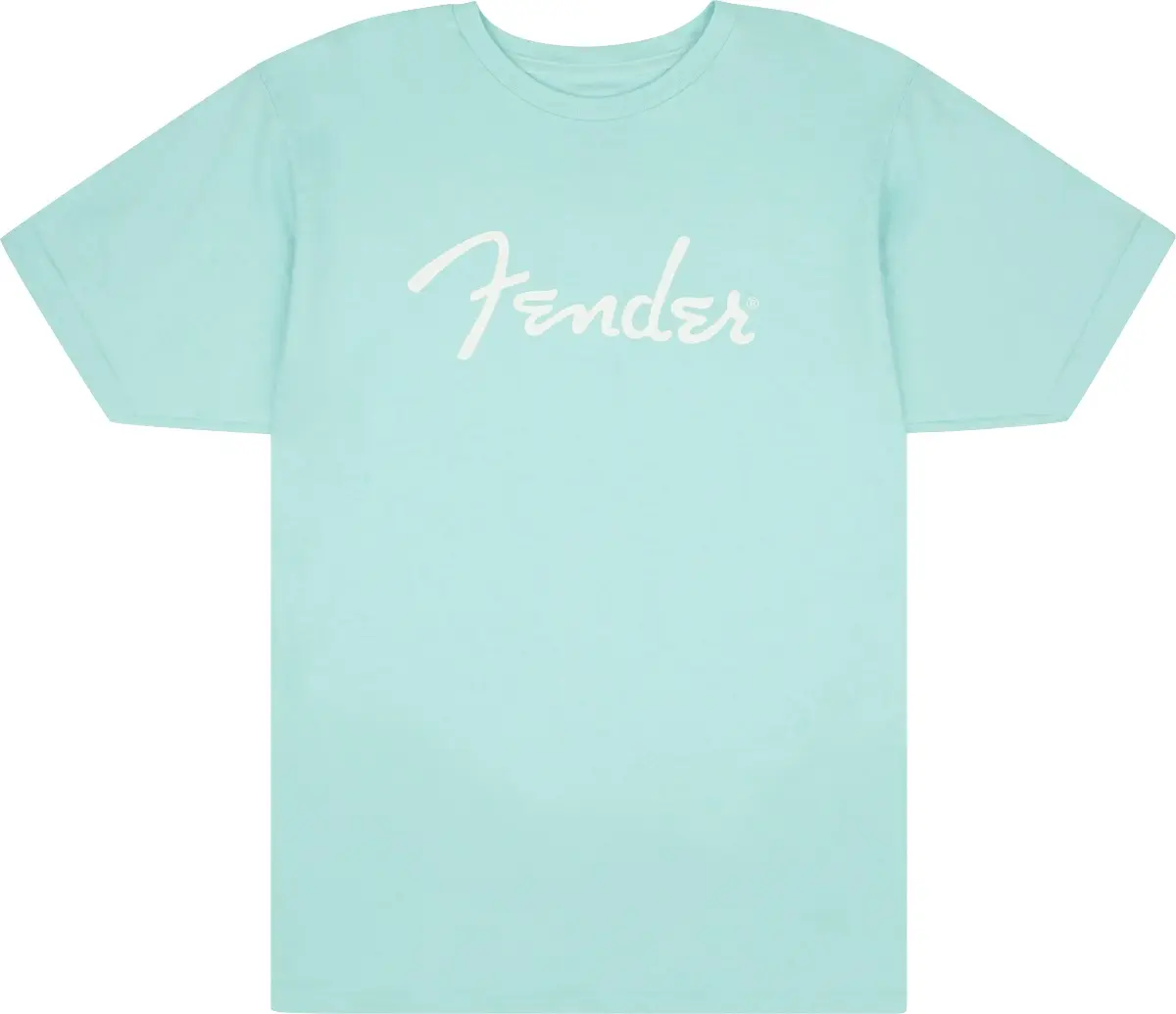 Fender Spaghetti Logo T-Shirt Daphne Blue XL