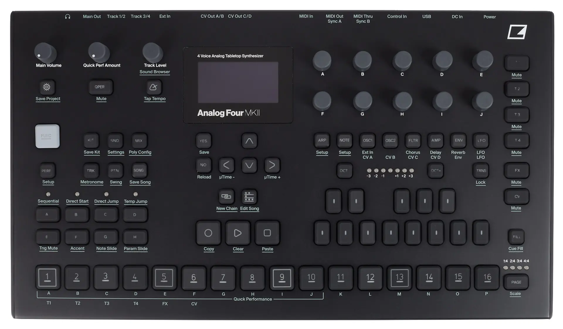 Elektron Analog Four MKII BK
