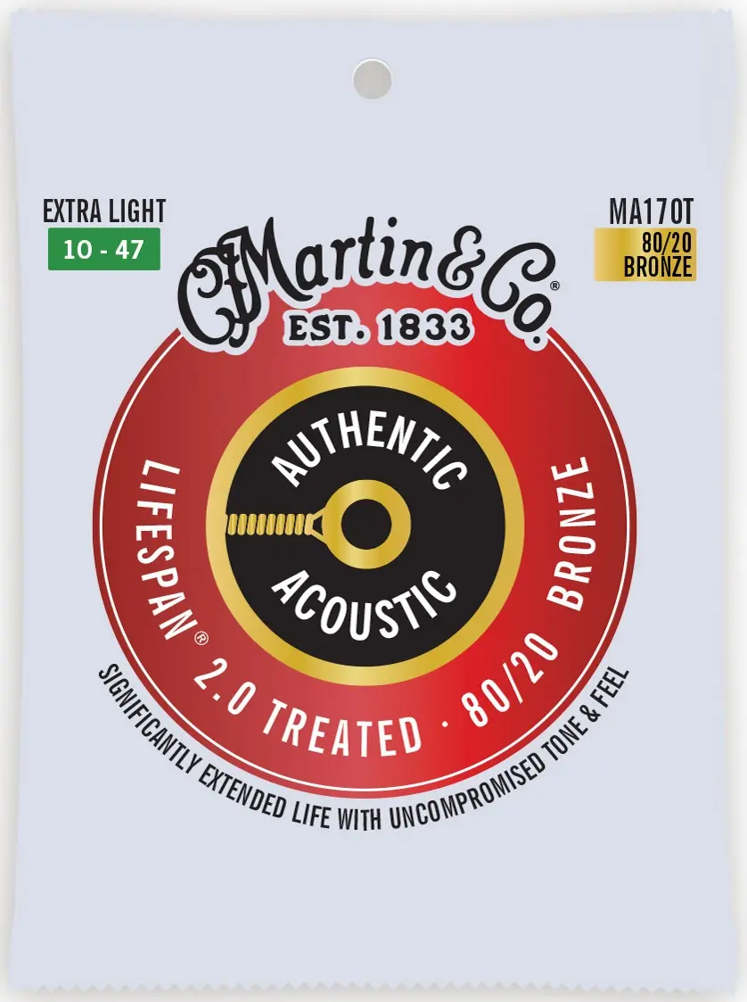 Martin Authentic Lifespan 2.0 80/20 Bronze Extra Light