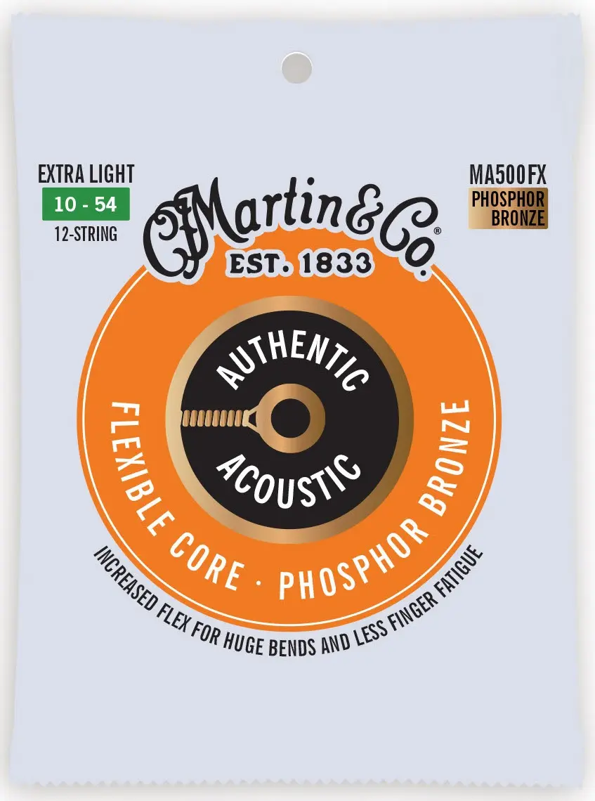 Martin Authentic Acoustic Flexible Core 92/8 Phosphor Bronze Custom Li
