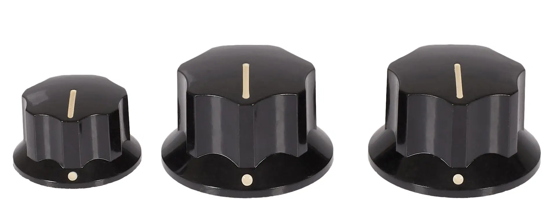 Fender Jazz Bass Knobs Black