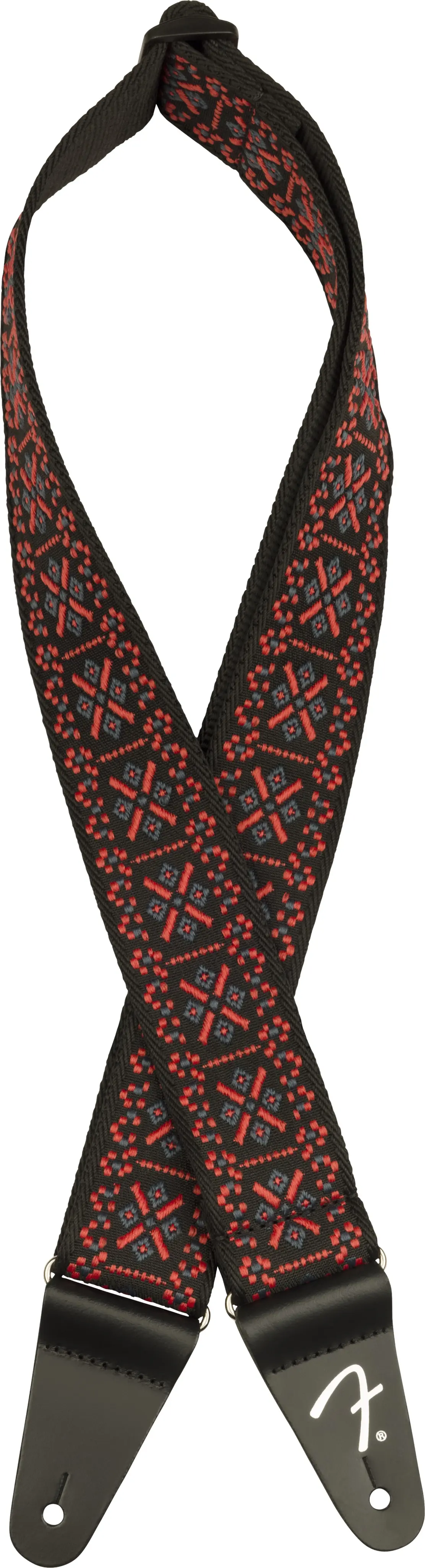 Fender Pasadena Woven Strap Lattice Red 2"