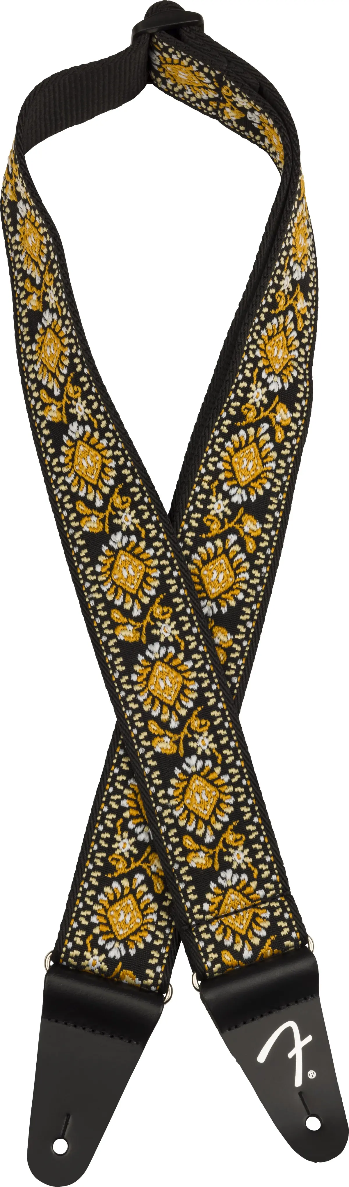 Fender Pasadena Woven Strap Yellow Lotus 2"