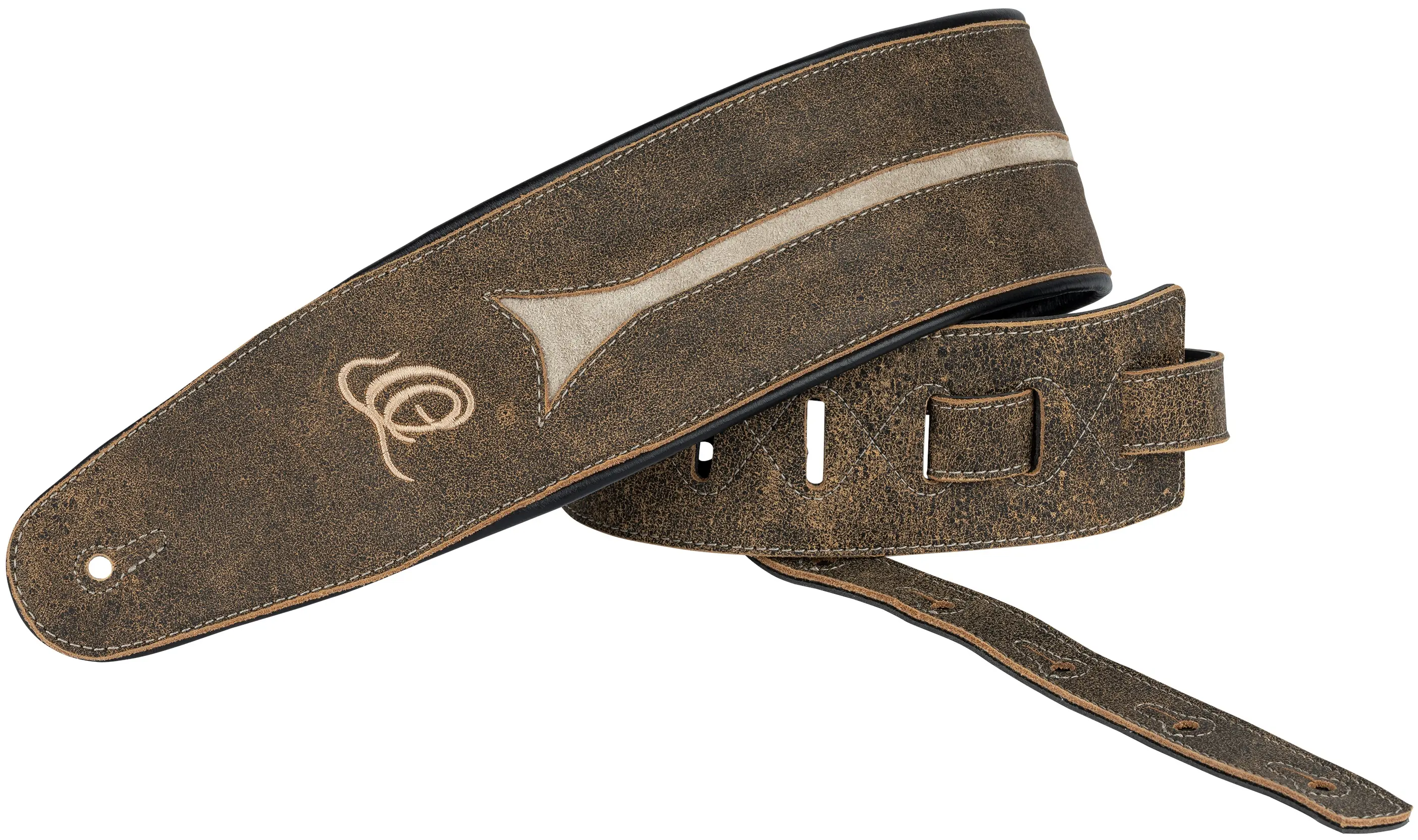 Ortega OSBS-3 Bass Leather Strap Desert Stone